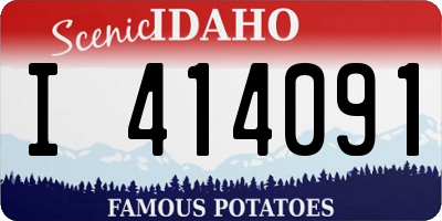 ID license plate I414091