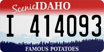 ID license plate I414093