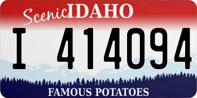 ID license plate I414094