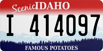 ID license plate I414097