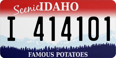 ID license plate I414101