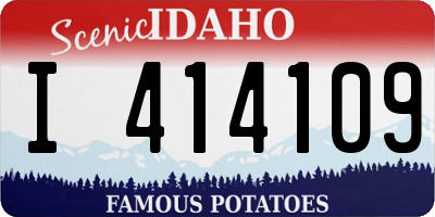 ID license plate I414109