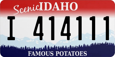 ID license plate I414111