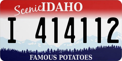 ID license plate I414112