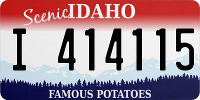 ID license plate I414115