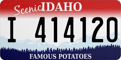 ID license plate I414120