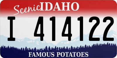 ID license plate I414122