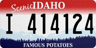 ID license plate I414124