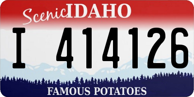 ID license plate I414126
