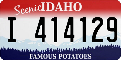 ID license plate I414129