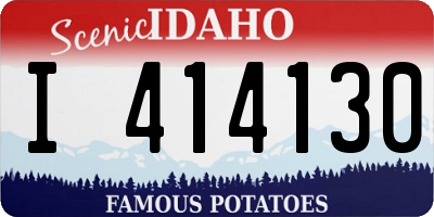 ID license plate I414130