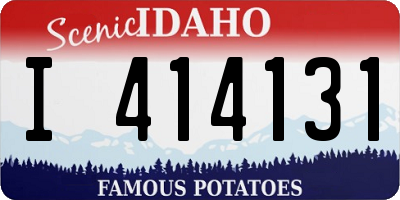 ID license plate I414131