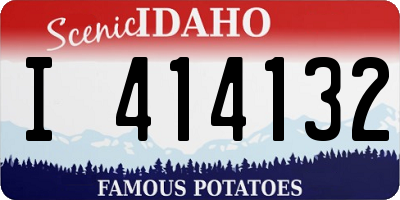 ID license plate I414132