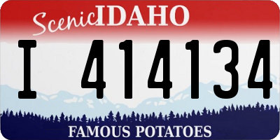 ID license plate I414134