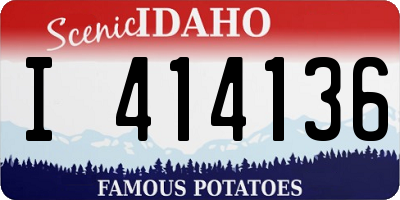 ID license plate I414136