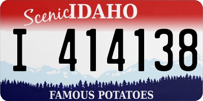 ID license plate I414138