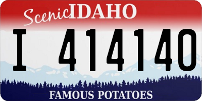 ID license plate I414140