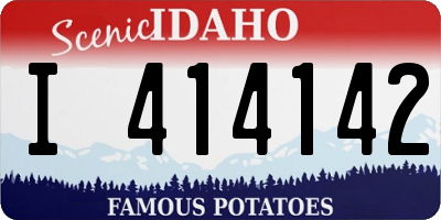 ID license plate I414142