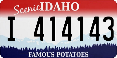 ID license plate I414143
