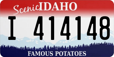 ID license plate I414148