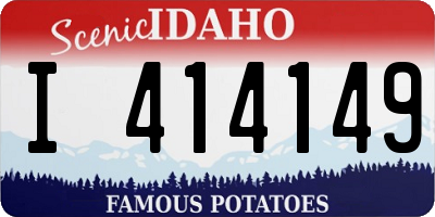 ID license plate I414149