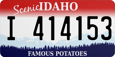 ID license plate I414153