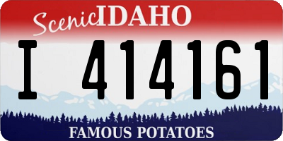 ID license plate I414161