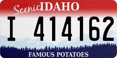 ID license plate I414162