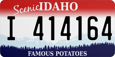 ID license plate I414164
