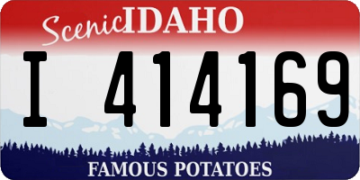 ID license plate I414169