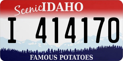 ID license plate I414170