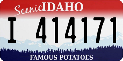 ID license plate I414171
