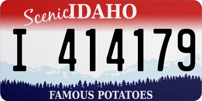 ID license plate I414179