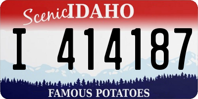 ID license plate I414187