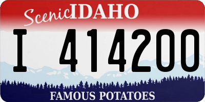 ID license plate I414200