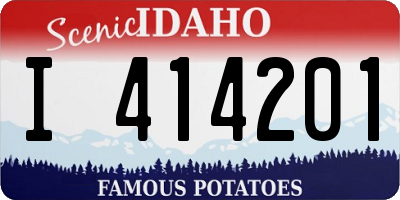 ID license plate I414201