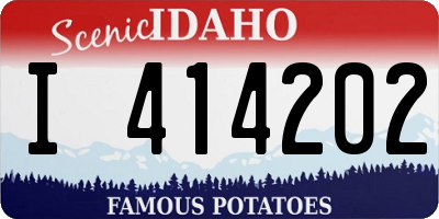 ID license plate I414202