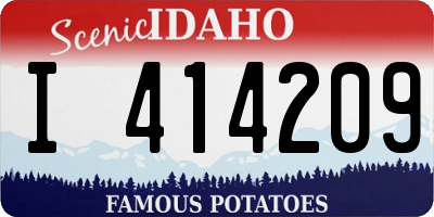 ID license plate I414209