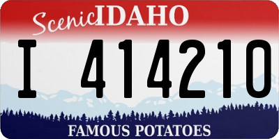 ID license plate I414210