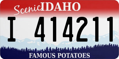 ID license plate I414211