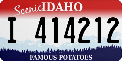ID license plate I414212