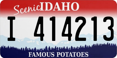 ID license plate I414213