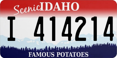 ID license plate I414214