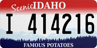 ID license plate I414216