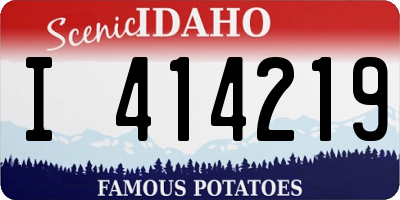 ID license plate I414219