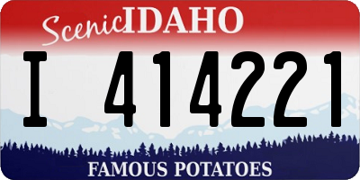 ID license plate I414221