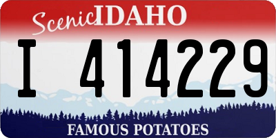 ID license plate I414229
