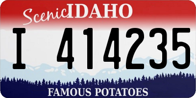 ID license plate I414235