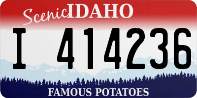 ID license plate I414236