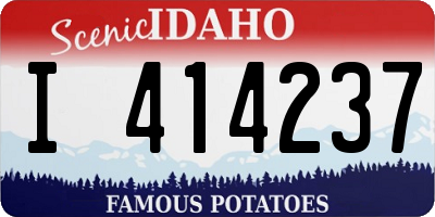 ID license plate I414237